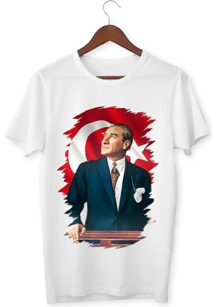 Atatürk Baskılı Çocuk Tişörtü 29 Ekim Çocuk Tişörtü Cumhuriyet Bayramı Tişört modelleri