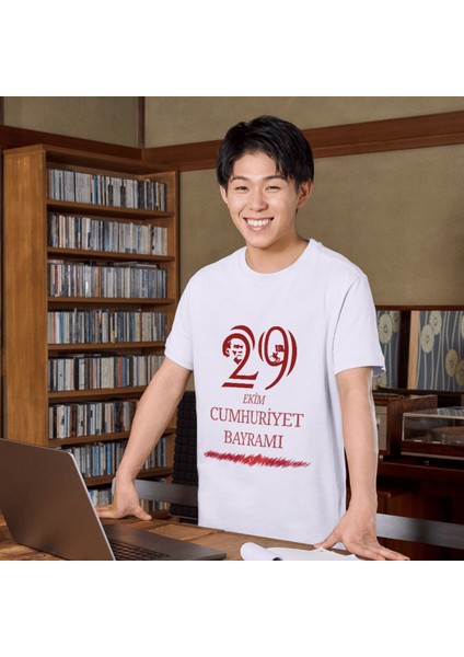 29 Ekim T-Shirt 23 Nisan Tişört Atatürk ve Türk Bayraklı Tişört Unisex Çocuk ve Yetişkin fiyatları