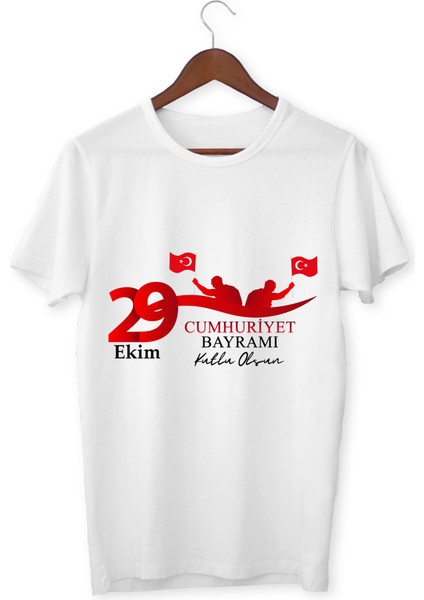 29 Ekim Cumhuriyet Bayramı Tişört 29 Ekim T-Shirt Özel Tasarım Tişört