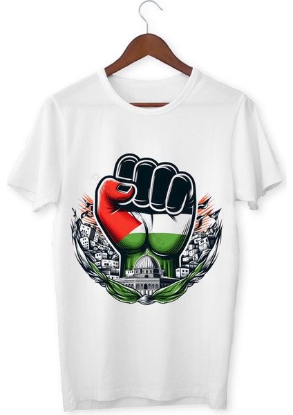 Özgür Filistin Temalı Tişört Bayrak Tasarımlı Filistin Tişörtü Unisex Çocuk ve Yetişkin modelleri
