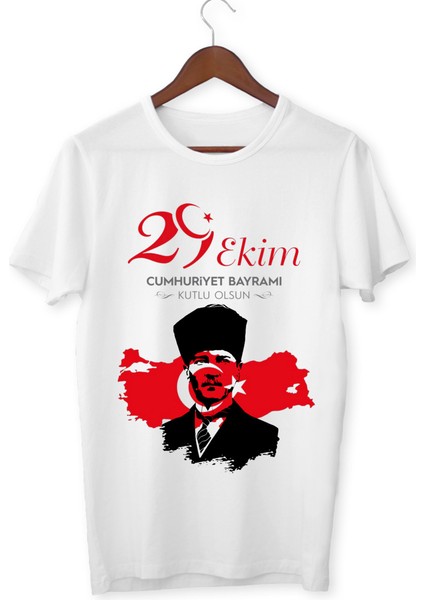 Cumhuriyet Bayramı Tişört 29 Ekim T-Shirt Özel Tasarım Tişört Atatürk Tişörtü