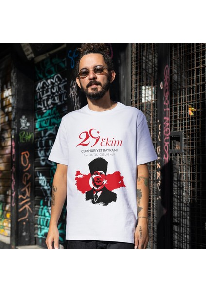 Cumhuriyet Bayramı Tişört 29 Ekim T-Shirt Özel Tasarım Tişört Atatürk Tişörtü fiyatları