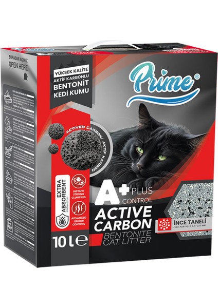 10 Lt Aktif Control Plus++ Karbon Kedi Kumu