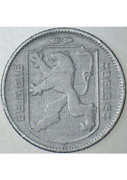 Belçika 1 Frank 1943. Ikinci Dünya Savaşı Dönemi Çinko. modelleri