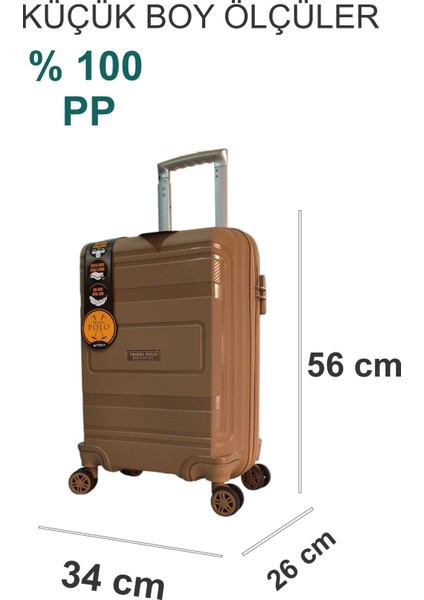 ☾ ✩ 𝐓𝐔̈𝐑𝐊 𝐘𝐈𝐋𝐃𝐈𝐙𝐈 ☾ ✩ Travel Polo Esnek Kauçuk Üstün Kaliteli Kabin Küçük Boy Valiz 𝟓𝟓 𝐜𝐦 fiyatları