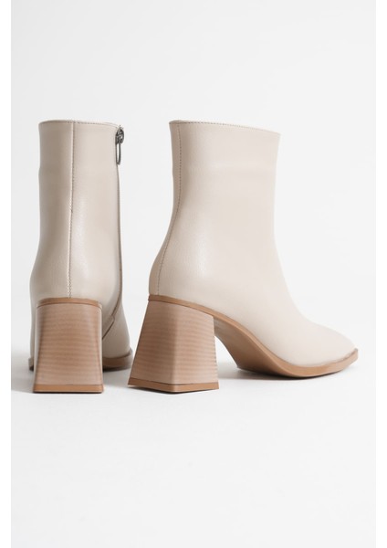Ornela Kadın Bej Topuklu Bot indirimleri