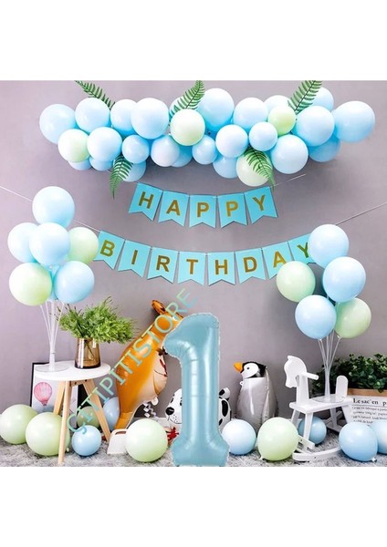 Çıtıpıtıstore Lüks Mavi 1 Yaş Balon Set fiyatları