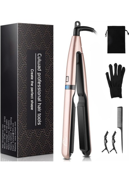 Profesyonel Seramik Saç Düzleştirici, Ayarlanabilir Sıcaklık, Parlak ve Pürüzsüz Saçler