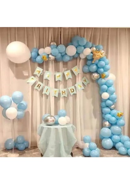 Çıtıpıtıstore Mavi Doğum Günü Balon Seti