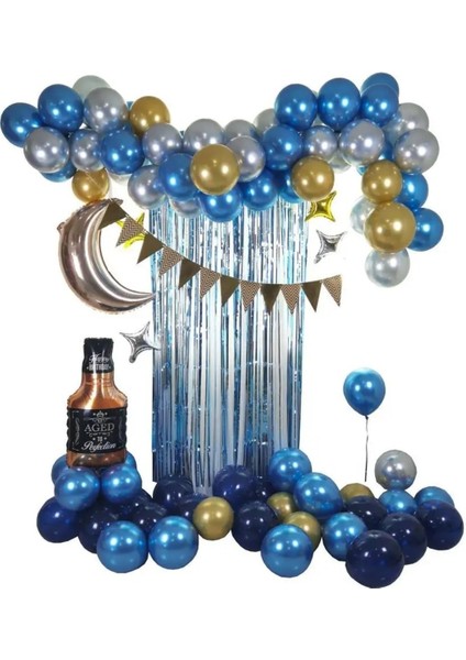 Çıtıpıtıstore Lüks Mavi Konsept Balon Set fiyatları