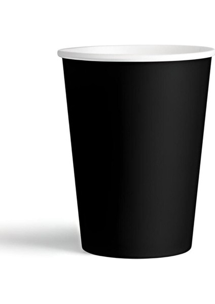 8'li Karton Bardak Siyah