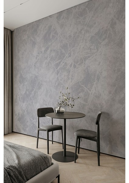 Gri Beton Dokulu Modern Minimalist Tekstil Duvar Kağıdı