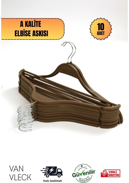 Çok Renkli 10’lu Plastik Askı Seti – Dayanıklı ve Kullanışlı Kıyafet Askıları, Ev & Ofis Için fiyatları
