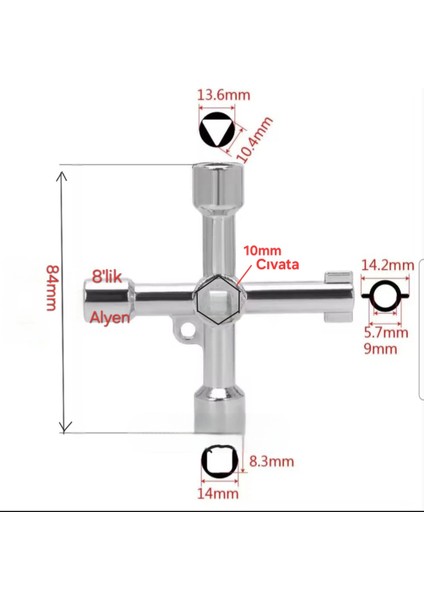 Çok Fonksiyonlu Pano Kalörifer Asansör Dolap Anahtar Takımı indirimleri
