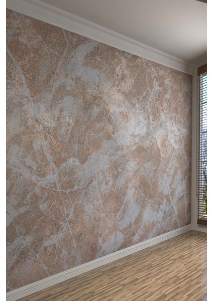 Bej Gri Doğal Taş Efektli Tek Parça Duvar Kağıdı fiyatları