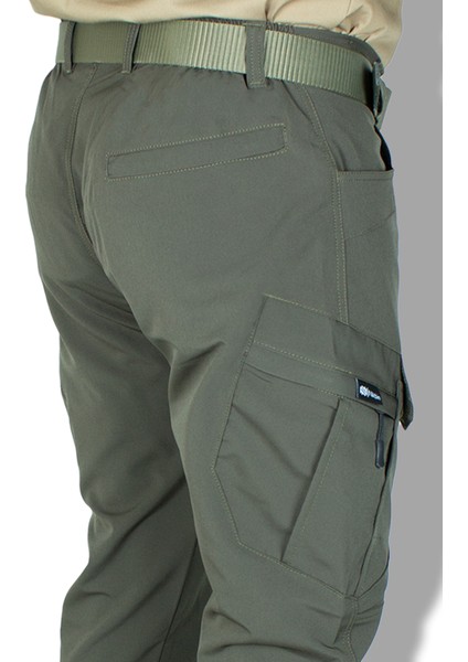 Taktik Outdoor Pantolon Kargo Cep Likrali (YAZLIK)-hakiyeşil