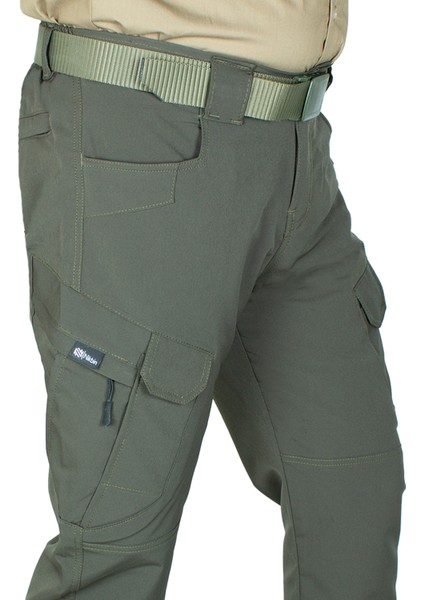Taktik Outdoor Pantolon Kargo Cep Likrali (YAZLIK)-hakiyeşil