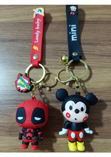 Sevimli Karakter Anahtarlık – Deadpool & Mickey Mouse Figürlü Çanta ve Araba Anahtarlığı indirimleri