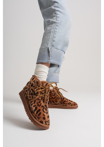 Daria Kadın Kışlık Leopar Desen Içi Kürklü Bot indirimleri
