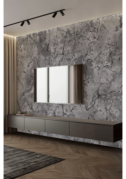 Modern Loft Gri Mermer Dokulu Tekstil Duvar Kağıdı fiyatları