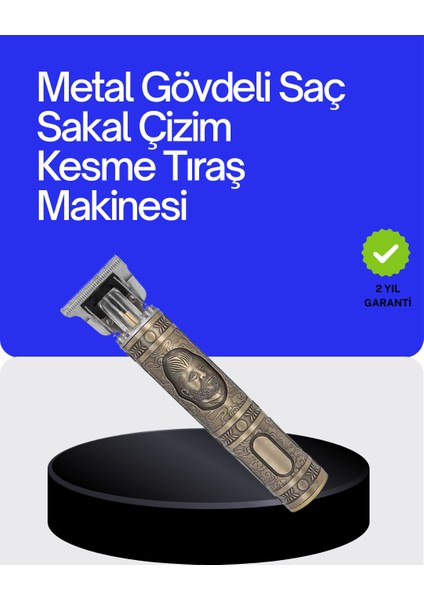 Bestonly Dalı Çelik Kafa ve Güçlü Motorlu Saç Sakal Makinesi