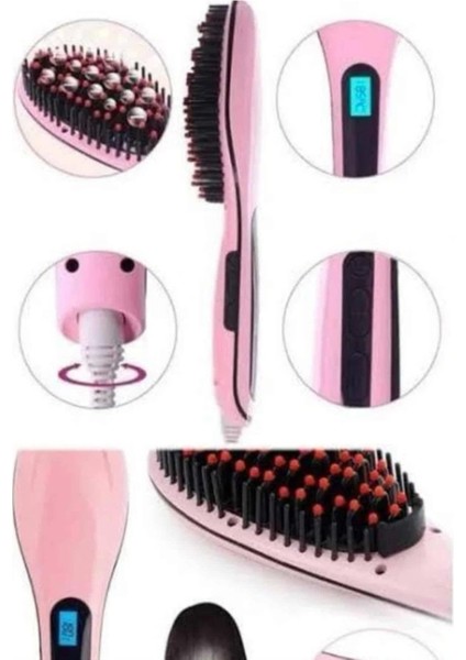 Çok Renkli Akıllı LCD Ekran Pratik Taşınabilir Saç Düzleştirici Tarak modelleri