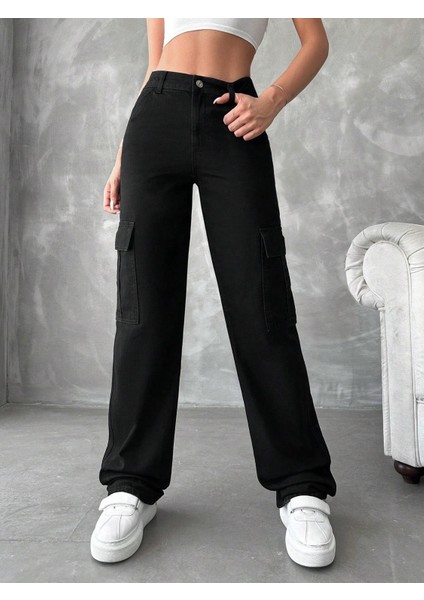 - Kadın Yüksek Bel Kargo Cepli Pantolon fiyatları