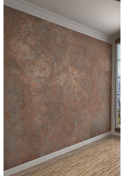 Rustik Endüstriyel Bakır Desenli Tek Parça Tekstil Duvar Kağıdı fiyatları