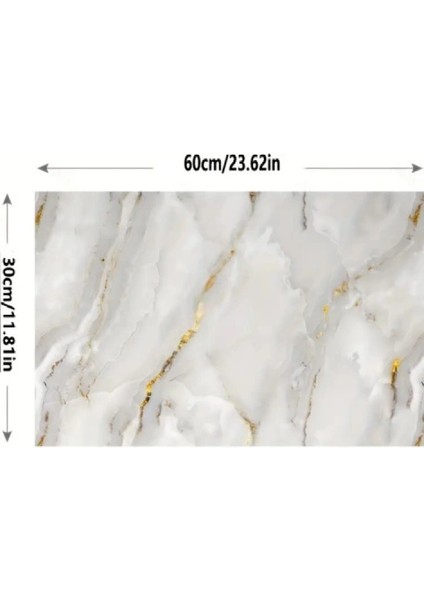 Vinil Beyaz Mermer Desenli Alüminyum Plastik Duvar Sticker indirimleri