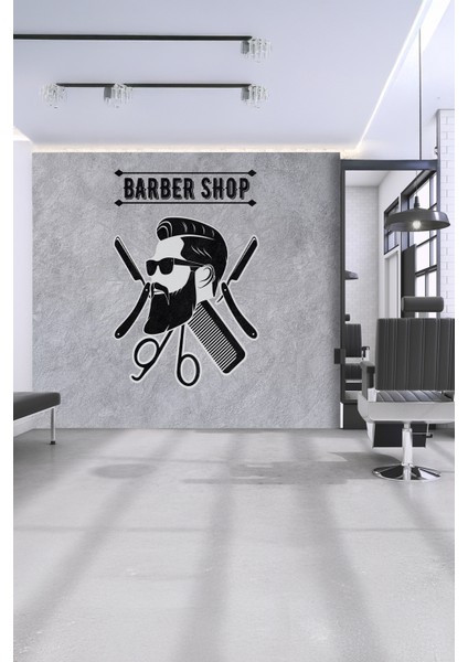 Barber Shop Minimal Gri Beton Desenli Tekstil Duvar Kağıdı fiyatları