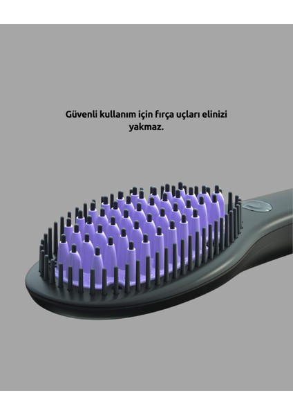 Hafif ve Güvenli Elektrikli Seramik Saç Düzleştirici Tarak, Kolay Kullanım ve Şıklık Sağlar. fırsatları