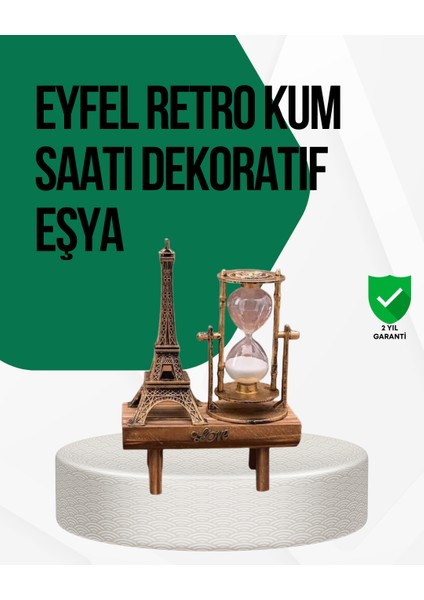 Bestonly Ahşap Kum Saati – Vintage Tasarımlı Masa Dekoru