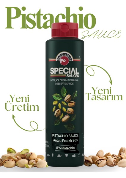 Antep Fıstıklı (Pistachio) Sos %5 Antep Fıstıklı Topping Sos x 3 Adet fiyatları