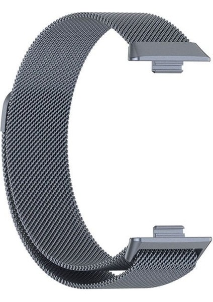 Huawei Fit3 / Fit4 / Fit4 Pro Milanese Metal Hasır Kordon Siyah fırsatları