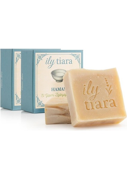 El Yapımı Zeytinyağlı Hamam Sabun – 135 G (2'li)