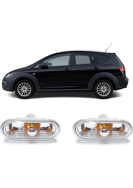 Seat Altea Xl 2008-2015 Uyumlu Çamurluk Sinyali Sağ + Sol Takım 2 Adet 6L0949117A