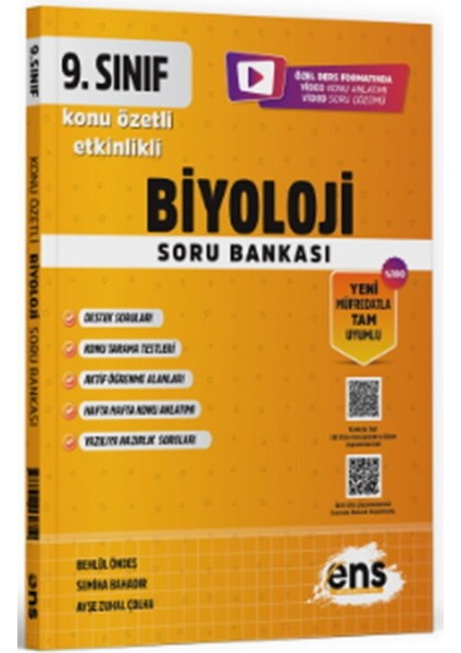Ens Yayıncılık 9. Sınıf Biyoloji Soru Bankası
