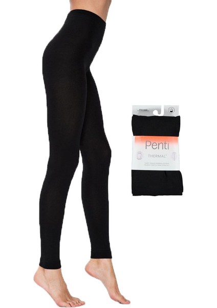 Siyah Thermal Bayan Tayt