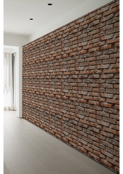 Rustik Tuğla Desenli Tekstil Duvar Kağıdı fiyatları