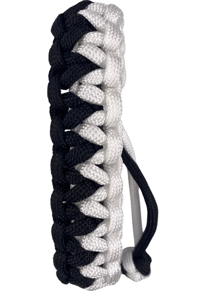Siyah Beyaz Paracord Bileklik