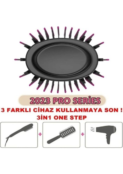 Renkli One Step Fön Tarak ile Pratik ve Hızlı Saç Şekillendirme