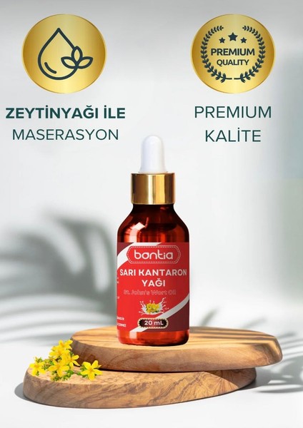 Sarı Kantaron Yağı 20 ml - Zeytinyağı Maserasyon, Eklem & Kas Rahatlatıcı, Yara Tahriş Yatıştırıcı fırsatları