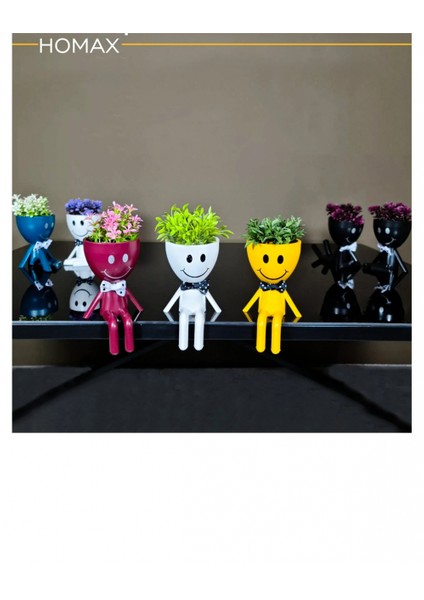 Papyonlu Saksılı Çiçek 1 Adet -5676