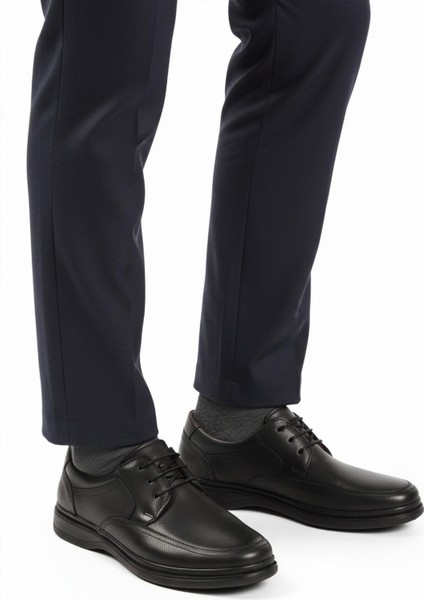 Siyah Kırışık Hakiki Deri Erkek Günlük Ayakkabı Dsn 2038 M modelleri