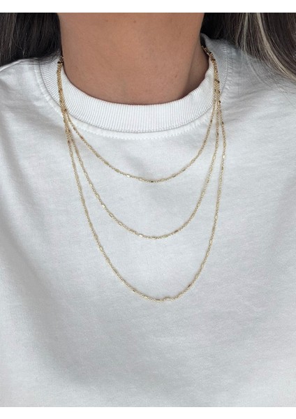 3 Sıra Zincir Kolye
