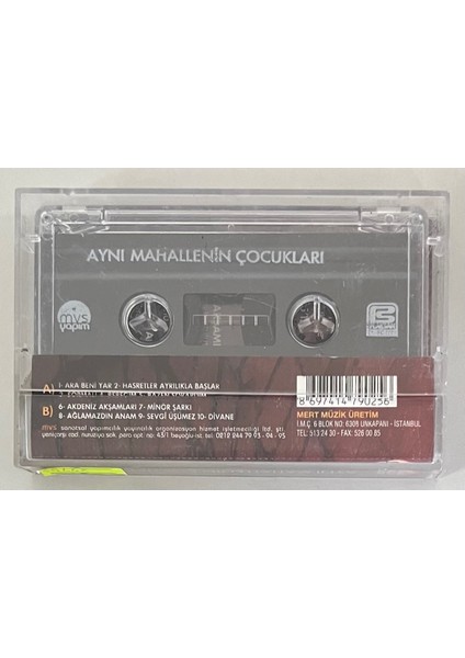Aynı Mahallenin Çocukları Kaset (Orijinal Dönem Baskı Kaset) fiyatları