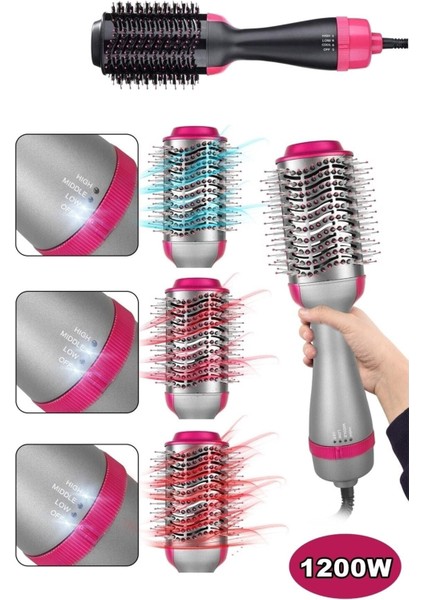 One Step Şekillendirici Tarak 2024 Siyah, Pratik ve Hızlı Saç Şekillendirme fiyatları