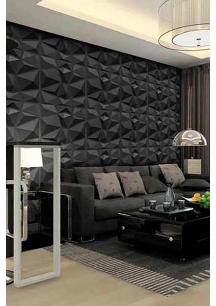 50CM x 50CM 1 Adet 3D Abs Malzeme Pvc Dayanıklı Duvar Paneli Silinebilir Geometrik Model Panel modelleri