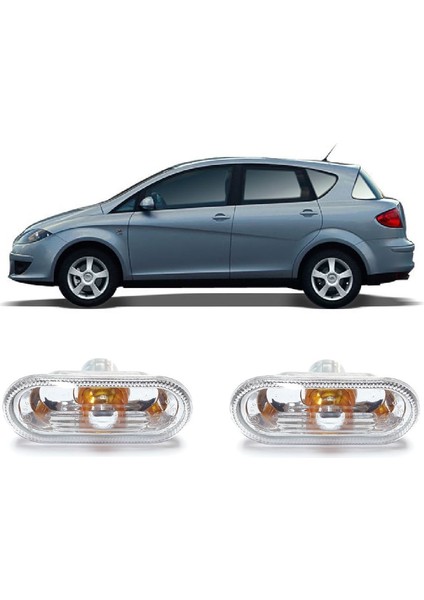 Seat Toledo 2003-2009 Uyumlu Çamurluk Sinyali Sağ + Sol Takım 2 Adet 6L0949117A