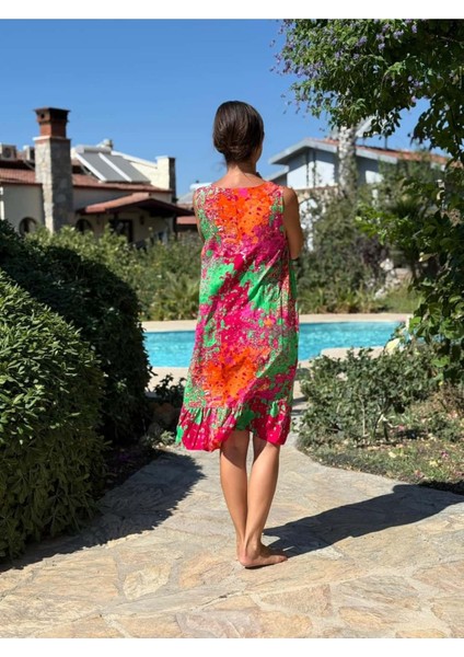 MLN16171 Viskon Alanya Elbise fiyatları